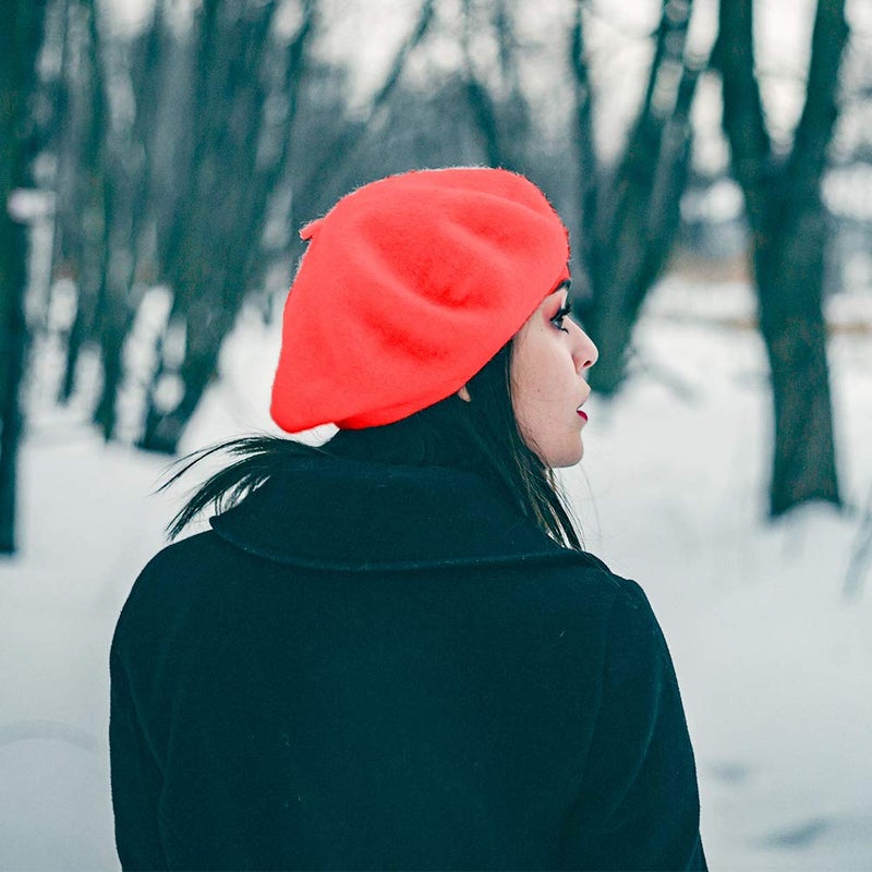 Jolbndcv 6 PCS Beret Hat French Beanie Outdoor Winter Fashion Lady Hat - Image 4
